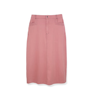 STRETCH COLORED DENIM  SKIRT
