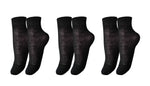 tittimitti® 100% Organic Mercerized Cotton "Filo di Scozia" Women's Socks.  3-Pack. Made in Italy.