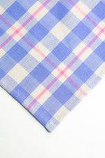 Abigail Plaid Runner in Periwinkle Blue and Pink
