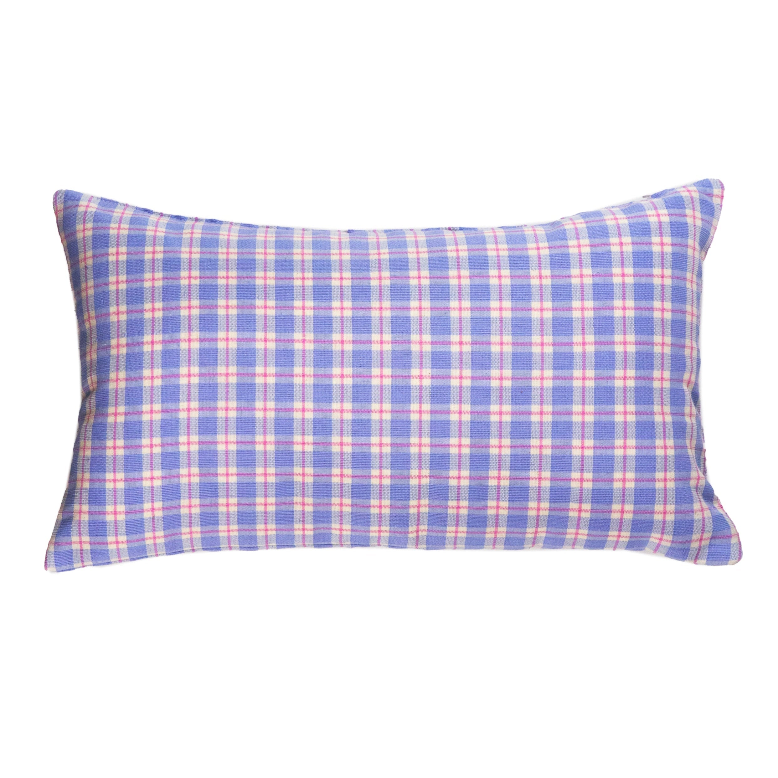 Sofia Plaid Periwinkle Pillows