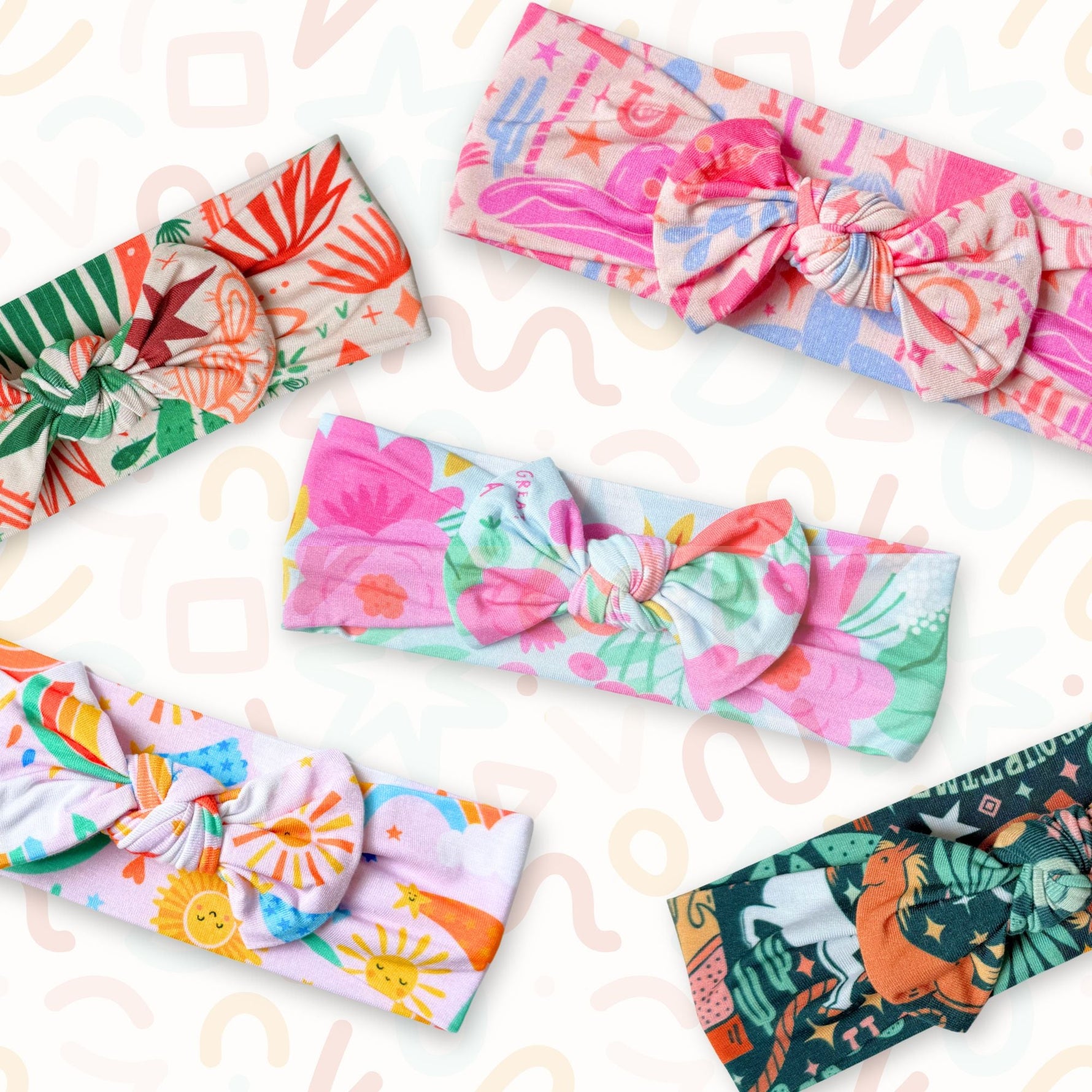 The SoftKnot Bow | Here Comes the Sunshine (Pink)