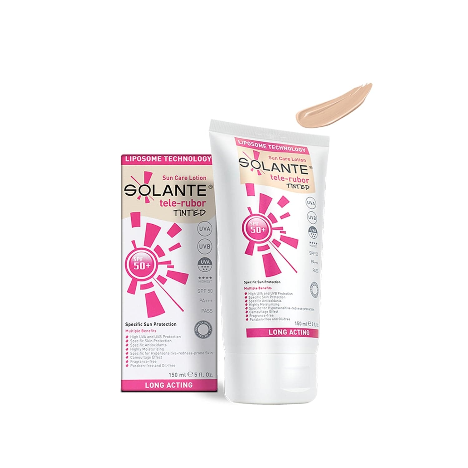 Solante Telerubor Tinted SPF 50+ Lotion 150 ml - By Baano