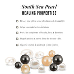 South Sea Pearl and Diamond Halo Wedding Ring Set