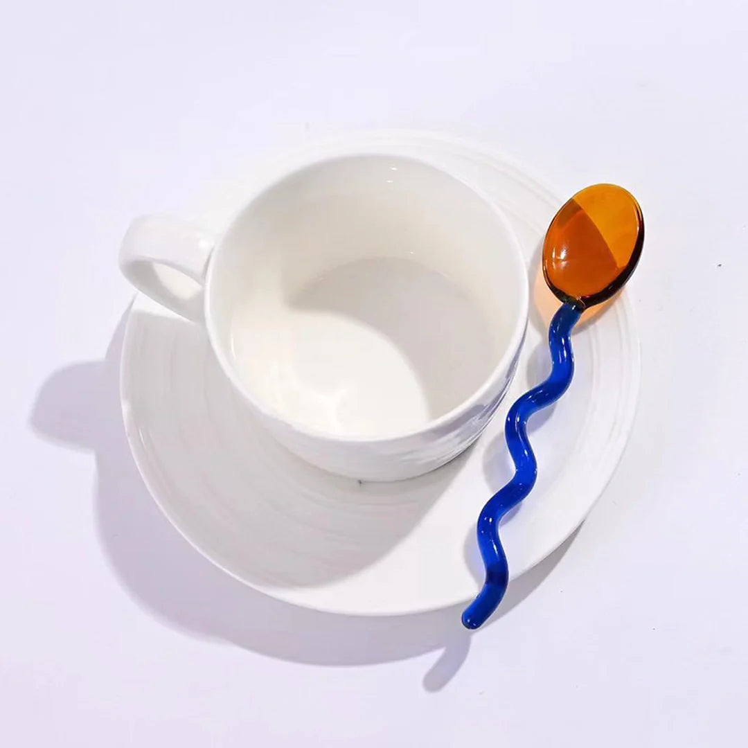Squiggle Glass Spoon