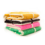 Momos Grid Blanket- Natural White and Black