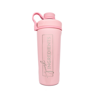 Pink Stainless Steel Shaker Bottle (26oz) - By Baano