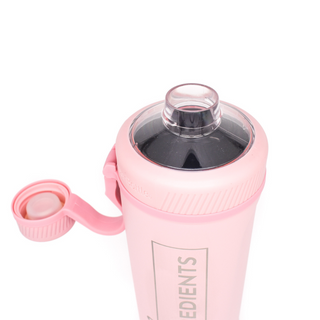 Pink Stainless Steel Shaker Bottle (26oz) - By Baano
