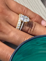 East Sider Engagement Ring in Gold - Features a 5A CZ 2 Carat Stone!