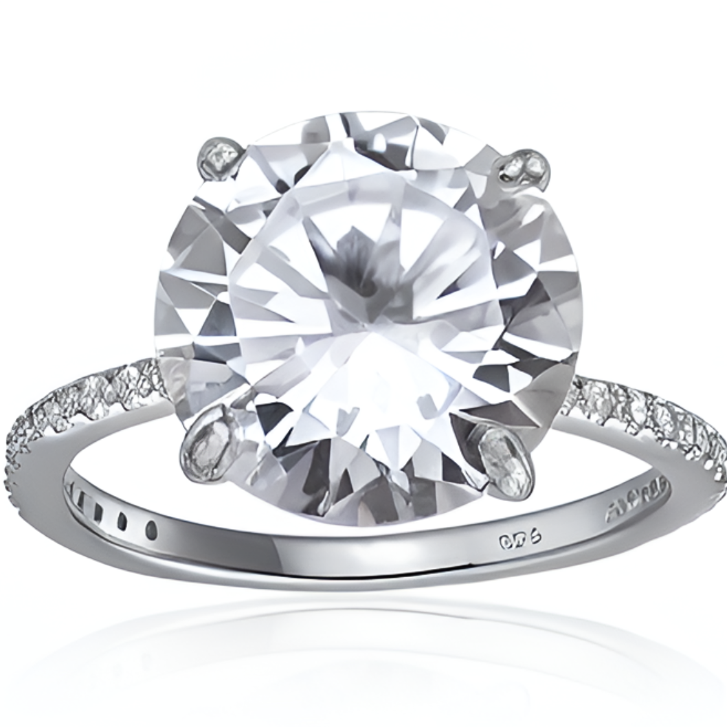 Olivia Engagement Ring in Silver - A Long-time Starlette Best Seller!