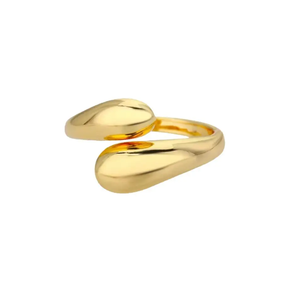 Starlette Millennium Ring – Modern Adjustable Gold Band