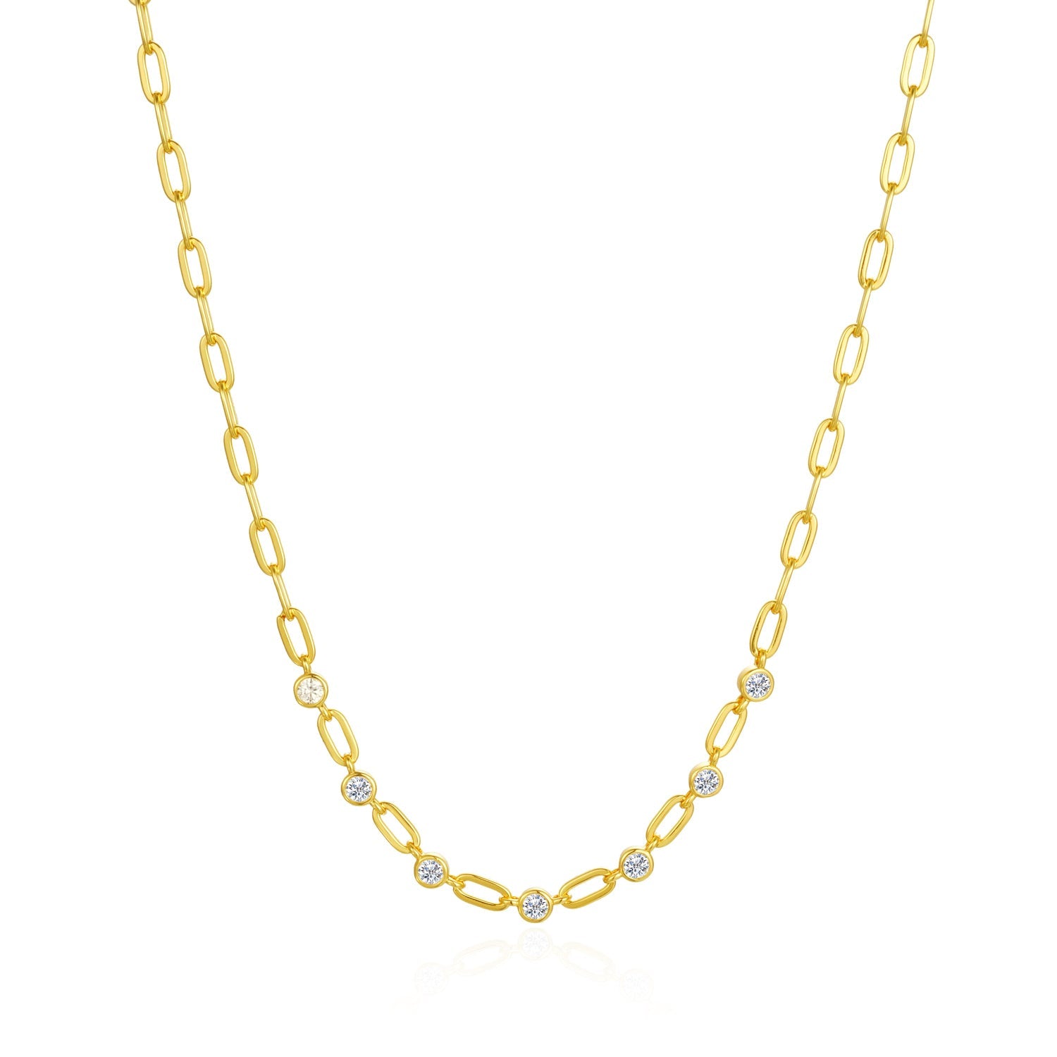 Starlette's Big Dipper Necklace In Gold- 18K Gold with 7 Stunning CZ Stones