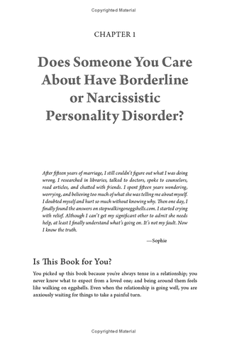 Stop Walking on Eggshells: Taking Your Life Back When Someone You Care About Has Borderline Personality Disorder (Spiral Bound) - By Baano