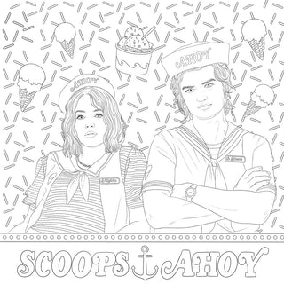 Stranger Things: The Official Coloring Book (Spiral Bound) - By Baano