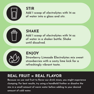 Strawberry Limeade Electrolytes - By Baano
