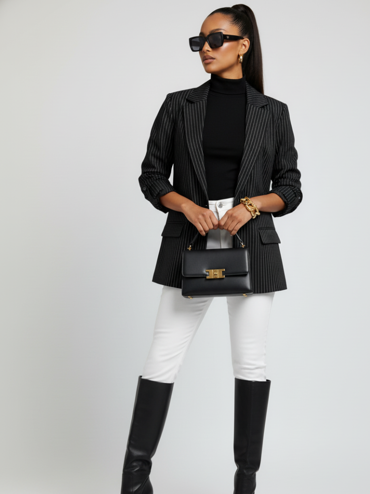 Striped Blazer, Soho | Women - BYMANYC ® New York