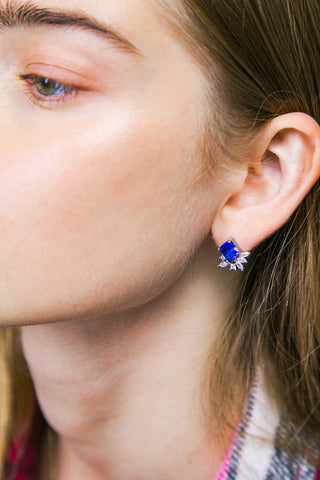 AVON ROYAL BLUE EARRINGS - By Baano