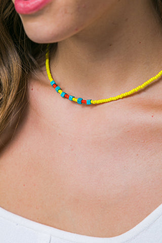 ZOLA VEADED NECKLACE - By Baano