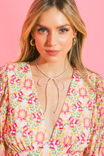 SPRING ROSE PEARL NECKLACE - By Baano