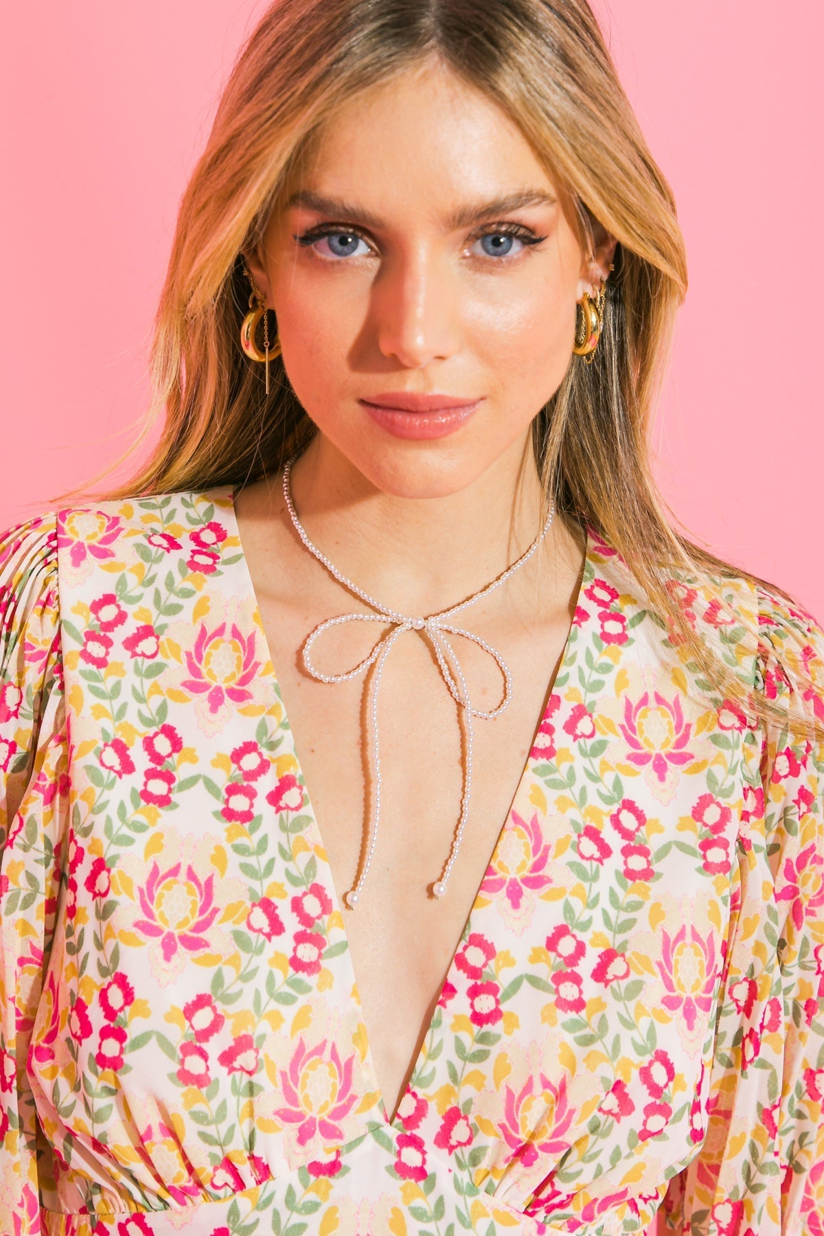 SPRING ROSE PEARL NECKLACE - By Baano