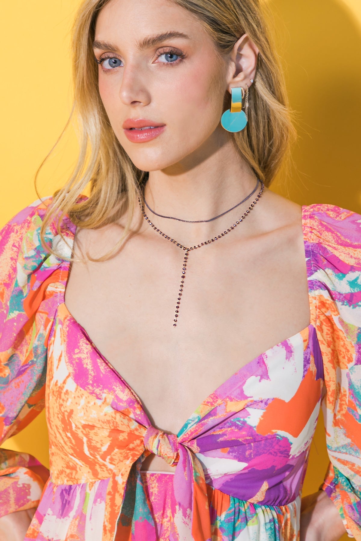 BEADED Y NECKLACE - By Baano