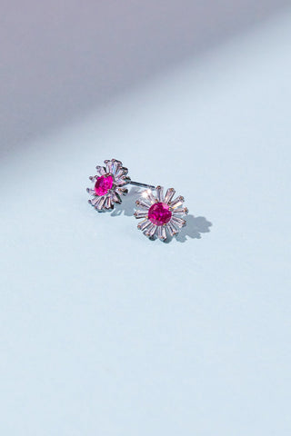 VINTAGE SUNFLOWER EARRINGS - By Baano