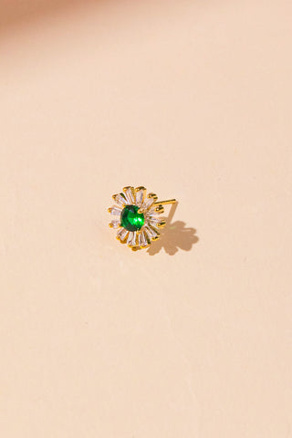 VINTAGE SUNFLOWER EARRINGS - By Baano