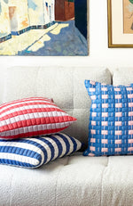 Sujani Striped Quilted Pillow
