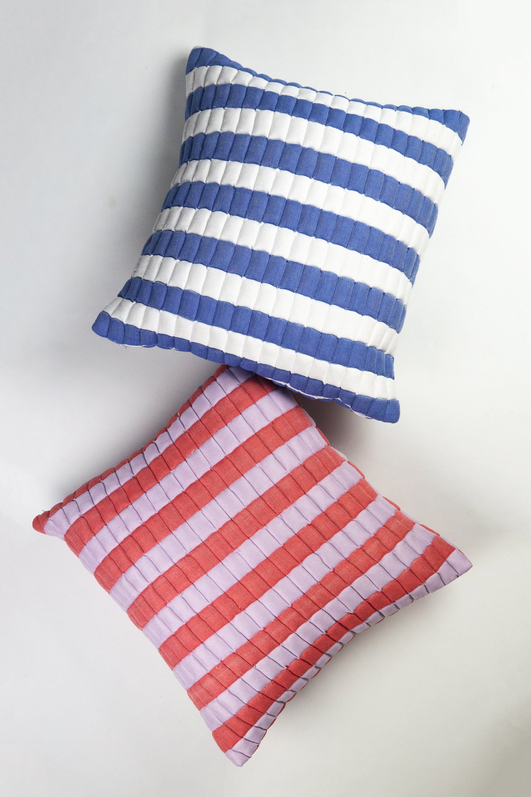 Sujani Striped Quilted Pillow