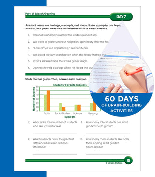 Summer Bridge Activities 3rd to 4th Grade Workbook, Math, Reading Comprehension, Writing, Science, Social Studies, Fitness Summer Learning Activities, 4th Grade Workbooks All Subjects With Flash Cards (Spiral Bound) - By Baano