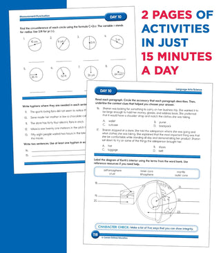 Summer Bridge Activities 6th to 7th Grade Workbooks, Math, Reading Comprehension, Writing, Science, Social Studies, Fitness Summer Learning, 7th Grade Workbooks All Subjects With Flash Cards (Spiral Bound) - By Baano