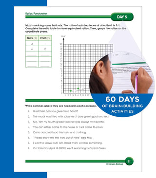Summer Bridge Activities 6th to 7th Grade Workbooks, Math, Reading Comprehension, Writing, Science, Social Studies, Fitness Summer Learning, 7th Grade Workbooks All Subjects With Flash Cards (Spiral Bound) - By Baano
