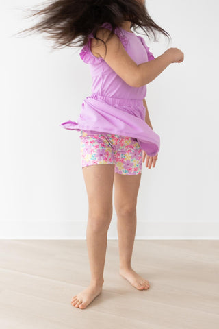 Summer Watercolor Twirl Shorts