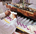 Quilted Sujani Throw Blanket - Pink, Green and White