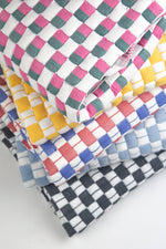 Quilted Sujani Throw Blanket - Pink, Green and White