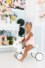 Sweet & Sunny Ruffle Cross Back Romper