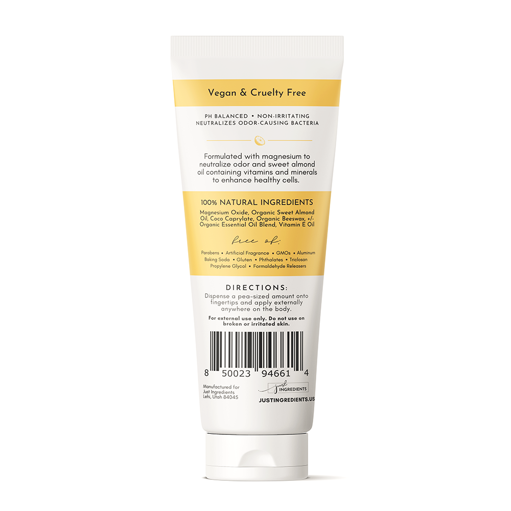 Sweet Citrus Cream Deodorant Just Ingredients