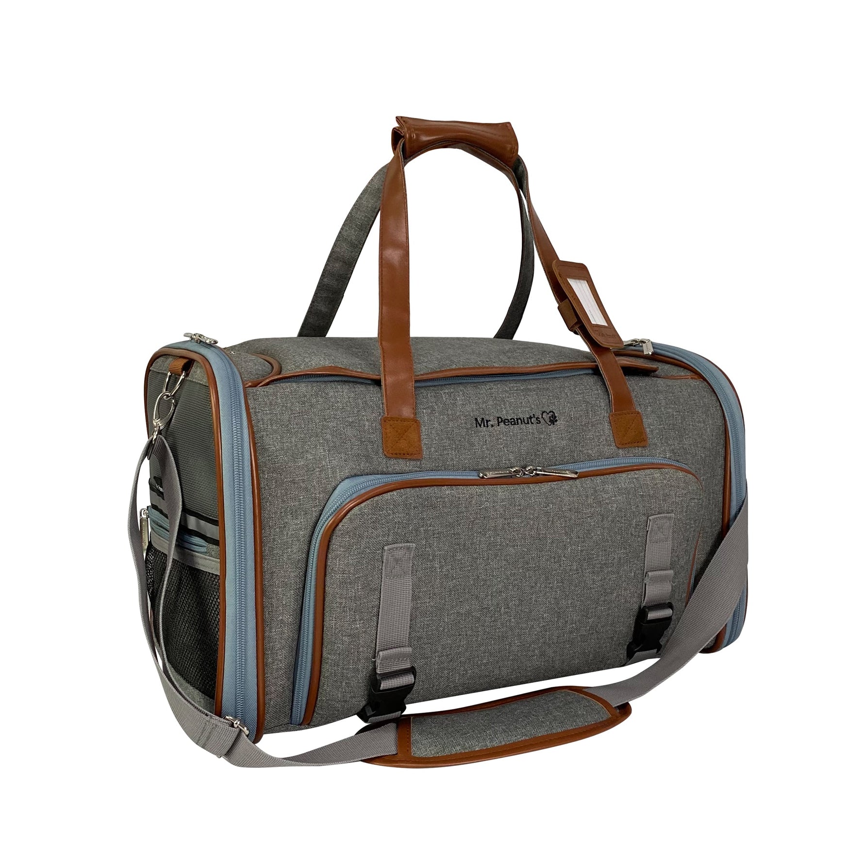 Mr. Peanut's Gold Series Big Apple XL Size Airline Compliant Double Expandable Pet Carrier - By Baano