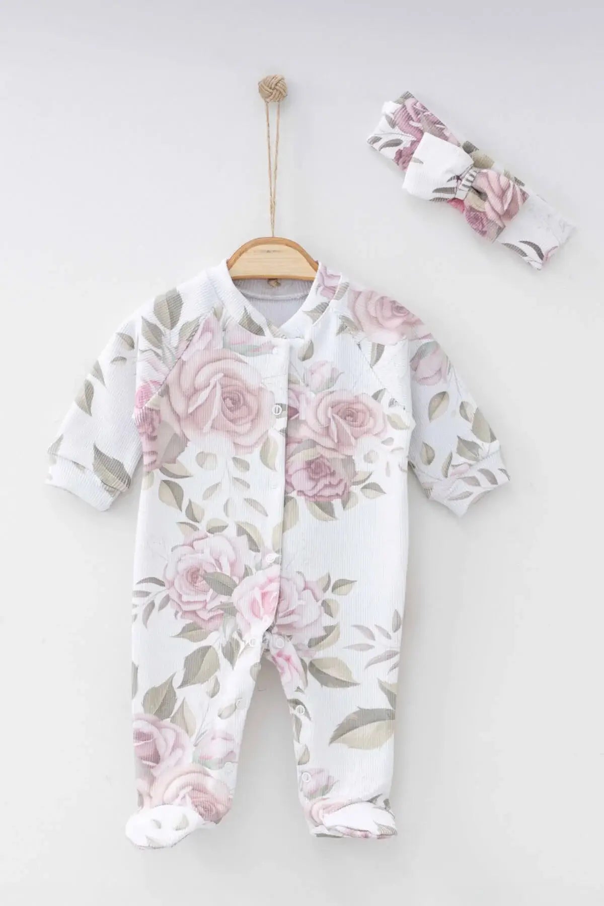 Kasey Floral Baby Onesie Set - By Baano