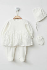Bianca Baptism Dress Set - By Baano