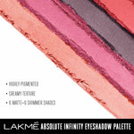 Lakme Absolute Infinity Eye Shadow Palette - Pink Paradise
