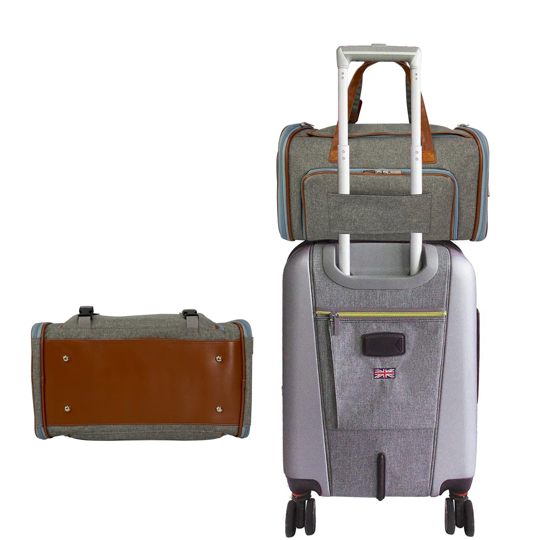 Mr. Peanut's Gold Series Big Apple XL Size Airline Compliant Double Expandable Pet Carrier - By Baano