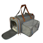 Mr. Peanut's Gold Series Big Apple XL Size Airline Compliant Double Expandable Pet Carrier - By Baano