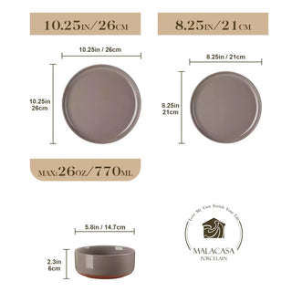 Tara 24 Piece Dinnerware Set for 8