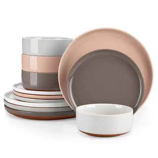 Tara Multicolor 24 Piece Dinnerware Set for 8