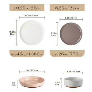 Tara 16 Piece Dinnerware Set