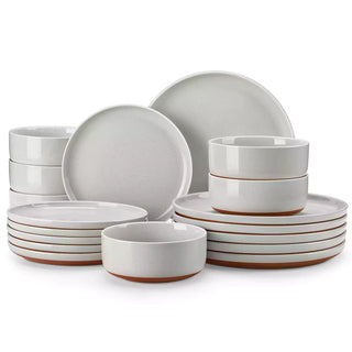 Tara Grey 18 Piece Dinnerware Set