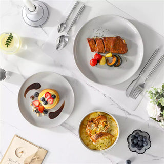Tara Grey 24 Piece Dinnerware Set for 8