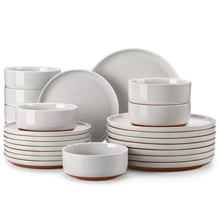 Tara Grey 24 Piece Dinnerware Set for 8