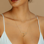 Large Initial Necklace