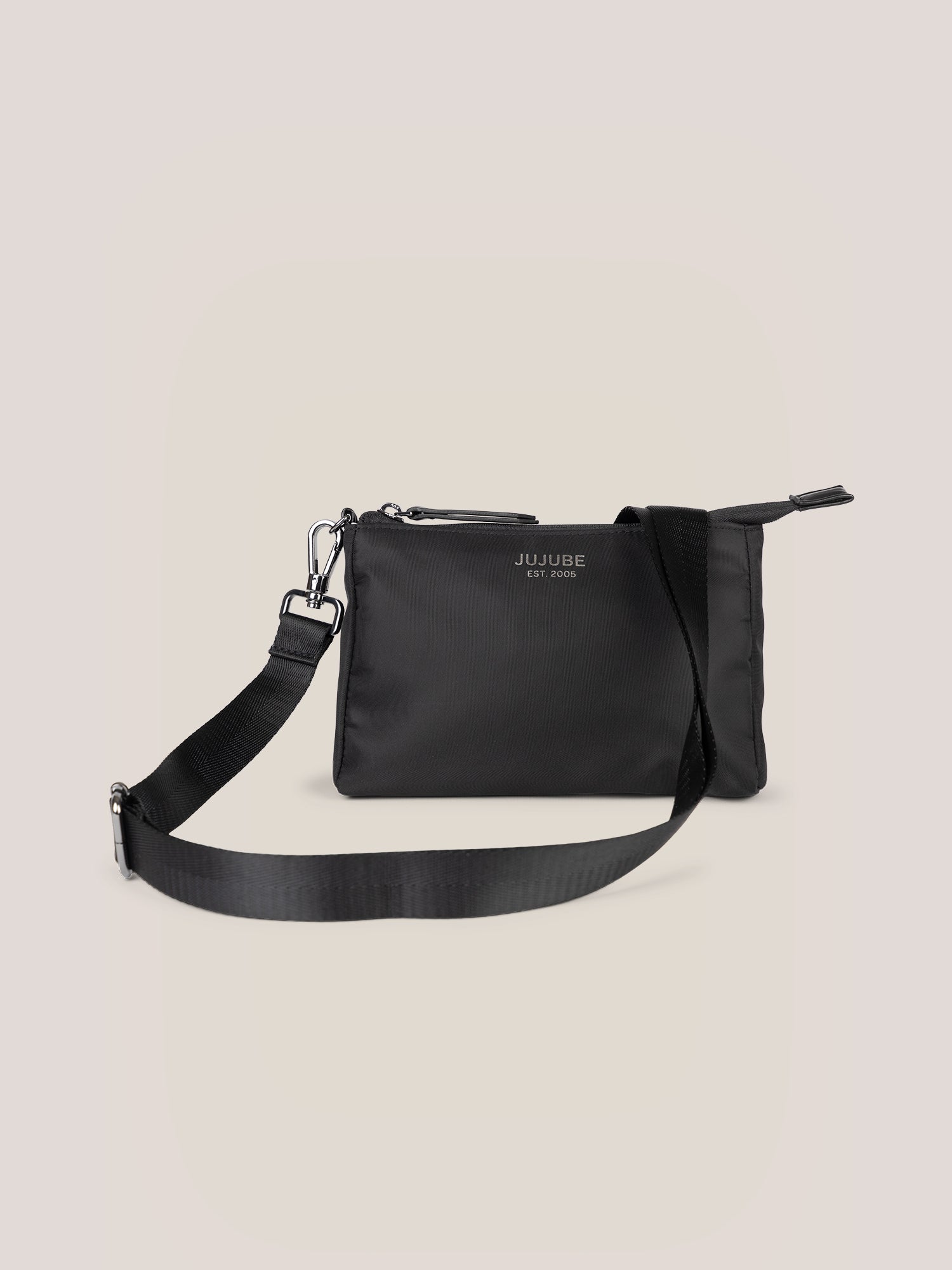 Witney Carson 3-piece Pouch Set - Cloud & Black - By Baano